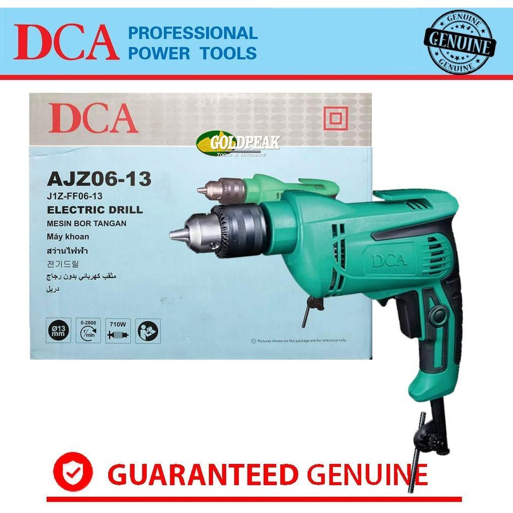 DCA AJZ06-13 Hand Drill with Belt Clip - Goldpeak Tools PH DCA