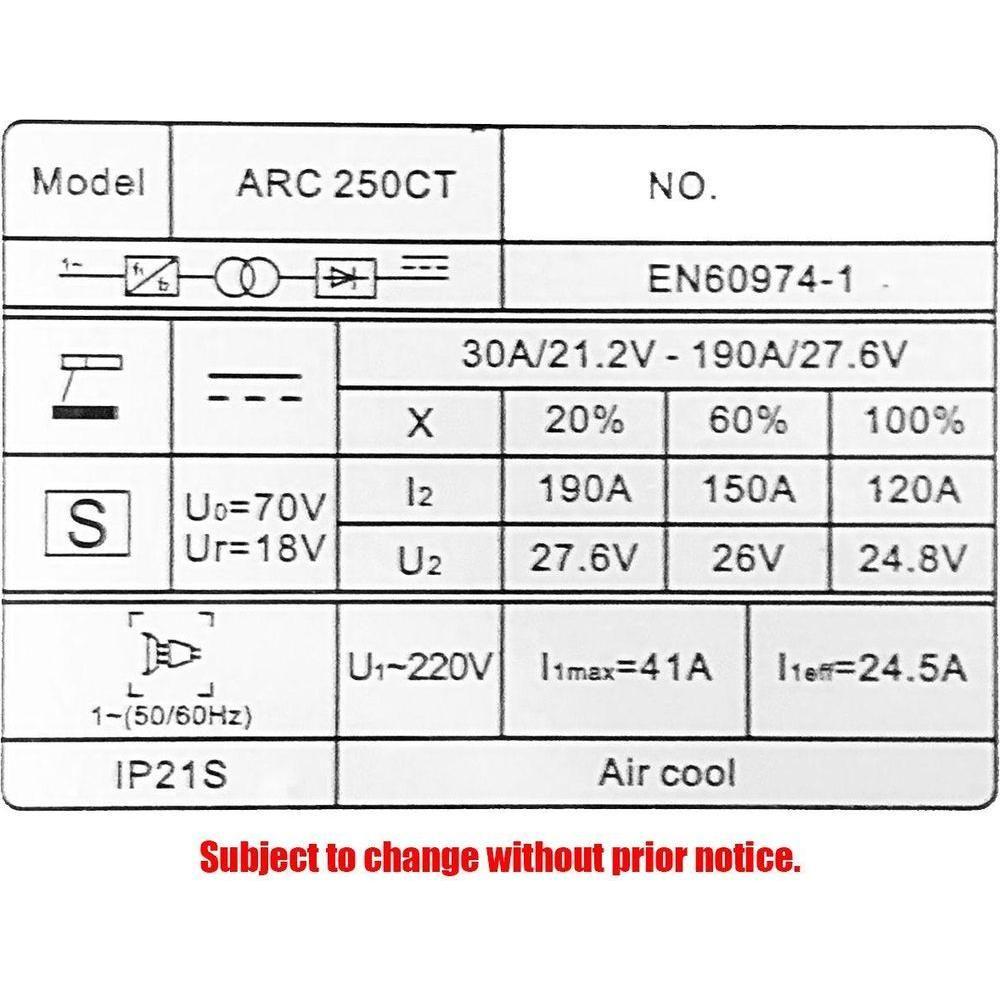 Riland ARC 250CT DC Inverter Welding Machine (with VRD) - Goldpeak Tools PH Riland