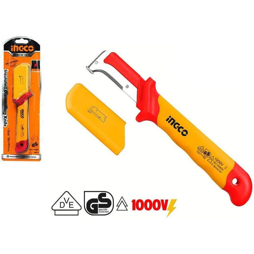 Ingco HIDCK185 Insulated Dismantling Cutter Knife 1000V