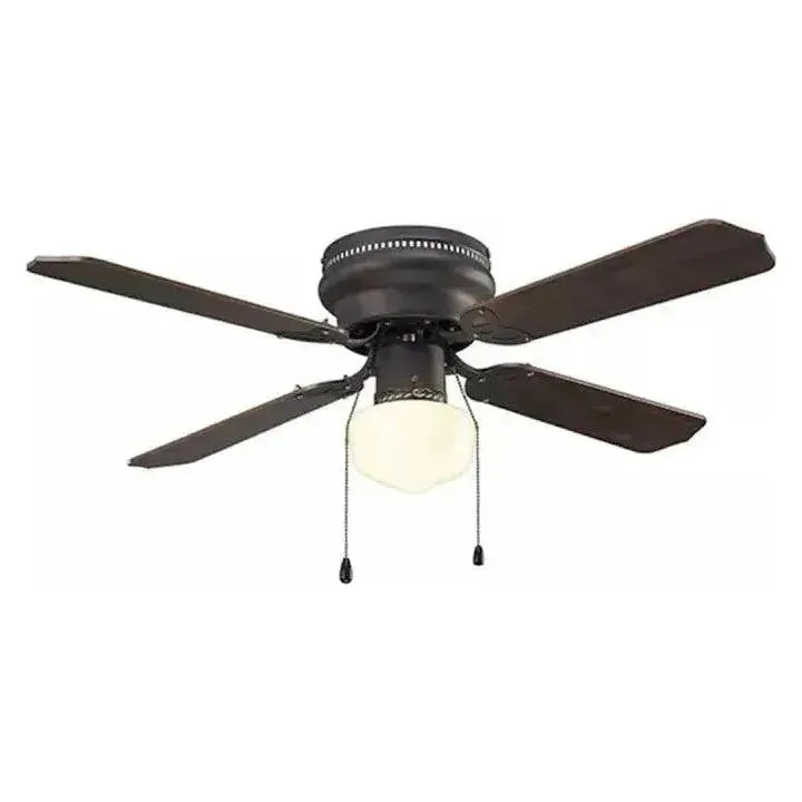 Greenfield Neptune ORB Single Light 4 Blade Hugger Ceiling Fan