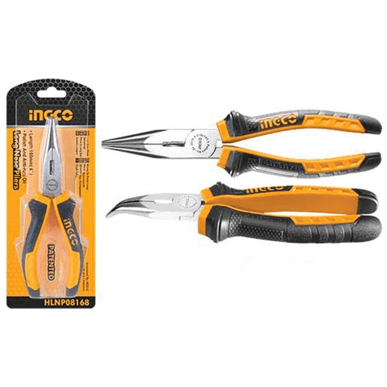 Ingco HBNP08168 Bent Nose Pliers 6" - KHM Megatools Corp.