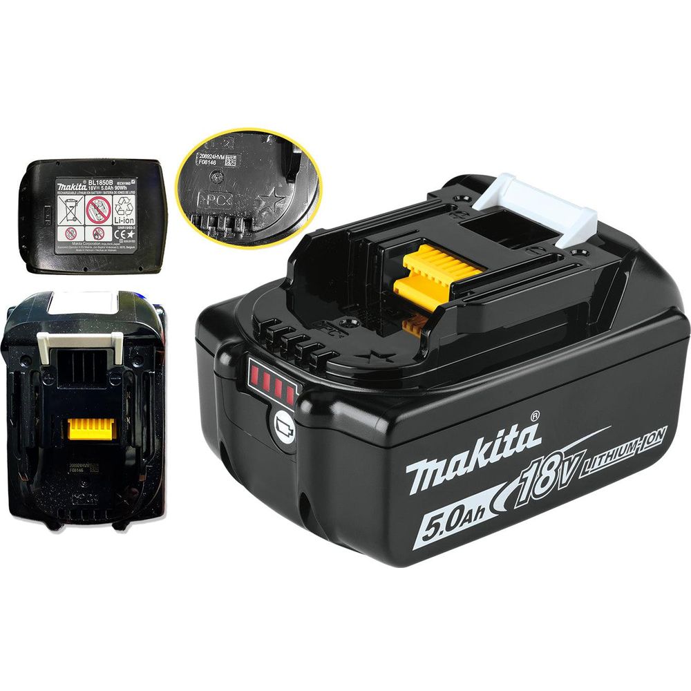 Makita BL1850B 18V / 5.0Ah Lithium-Ion Battery (LXT)
