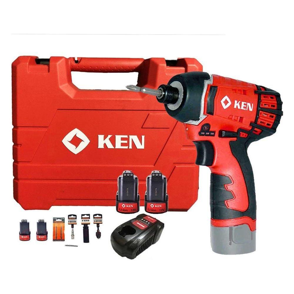 Ken BL6412D 12V Cordless Impact Driver Set - Goldpeak Tools PH Ken Main image