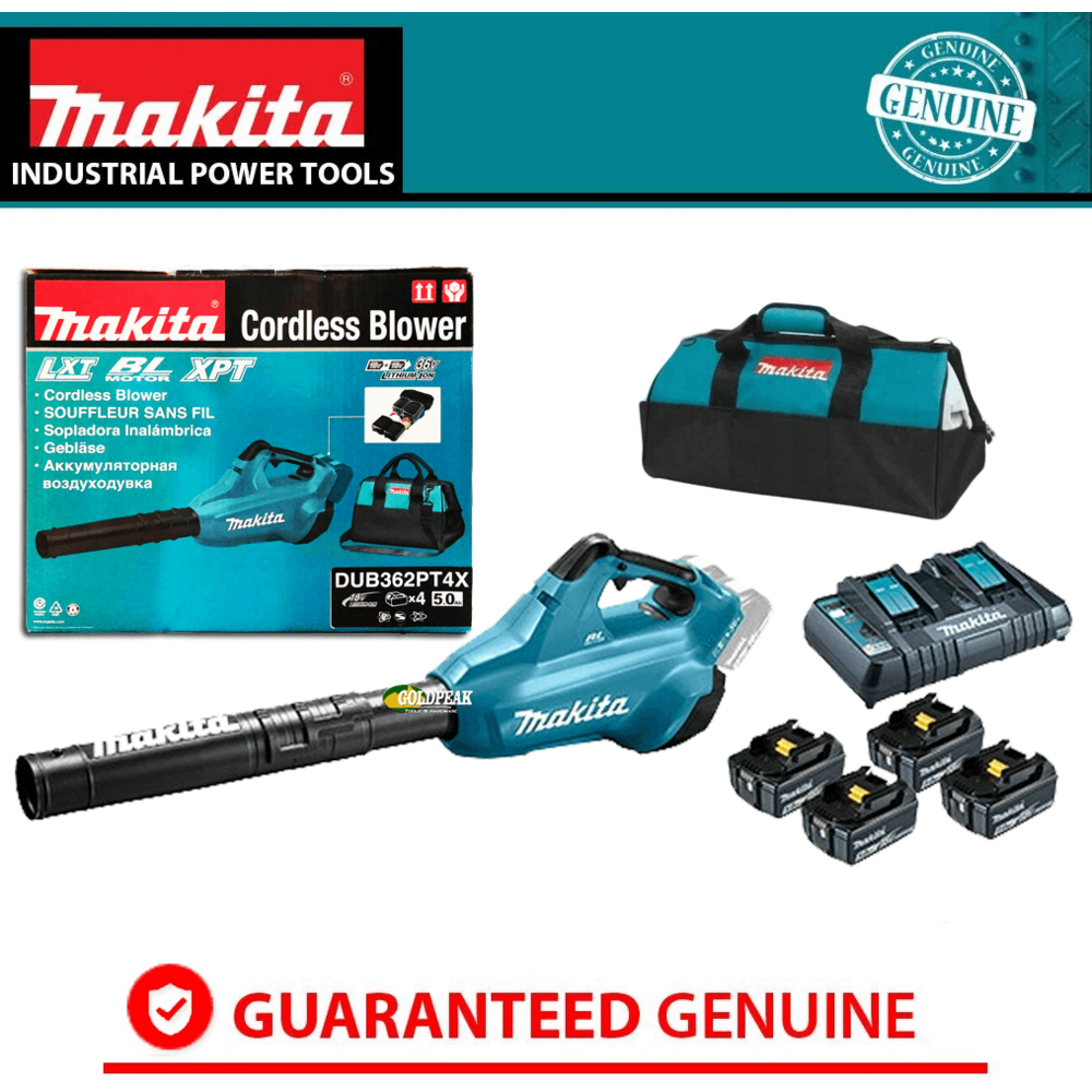 Makita DUB362PT4X 36V Cordless Brushless Leaf Blower (LXT-Series) - Goldpeak Tools PH Makita
