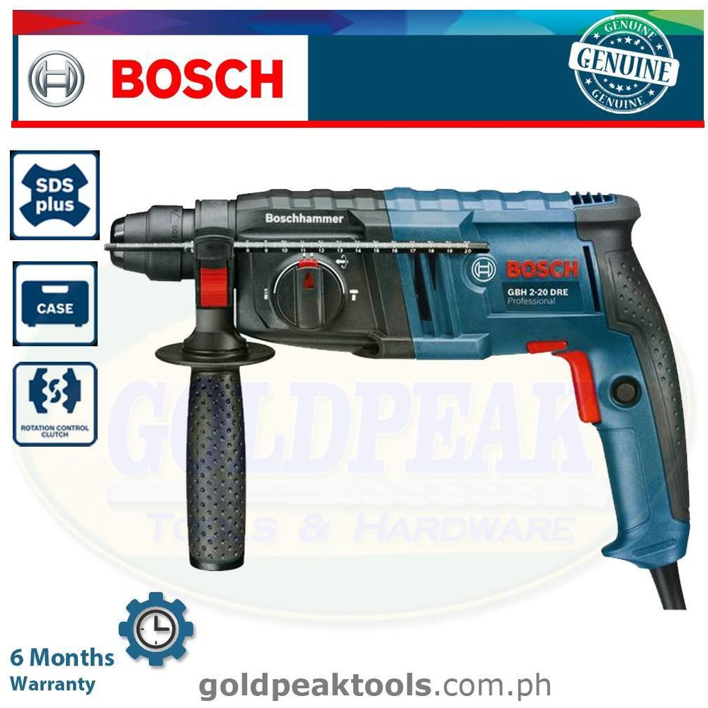 Bosch GBH 2-20 DRE 3-Modes Rotary Hammer - Goldpeak Tools PH Bosch
