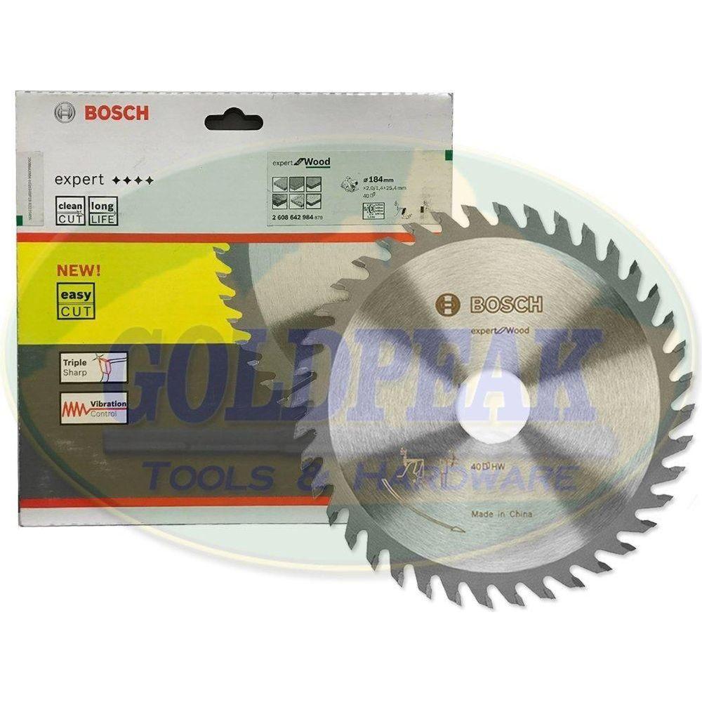 Bosch Circular Saw Blade 7-1/4" x 40T Expert for Wood - Goldpeak Tools PH Bosch