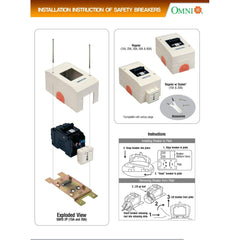 Omni SBM-2P Mini Safety Breaker (10A,16A,20A,25A,32A) | Omni by KHM Megatools Corp.