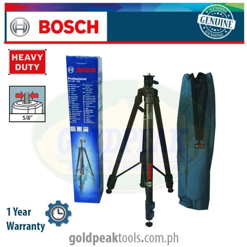Bosch BT150 Building Tripod 5/8" - Goldpeak Tools PH Bosch