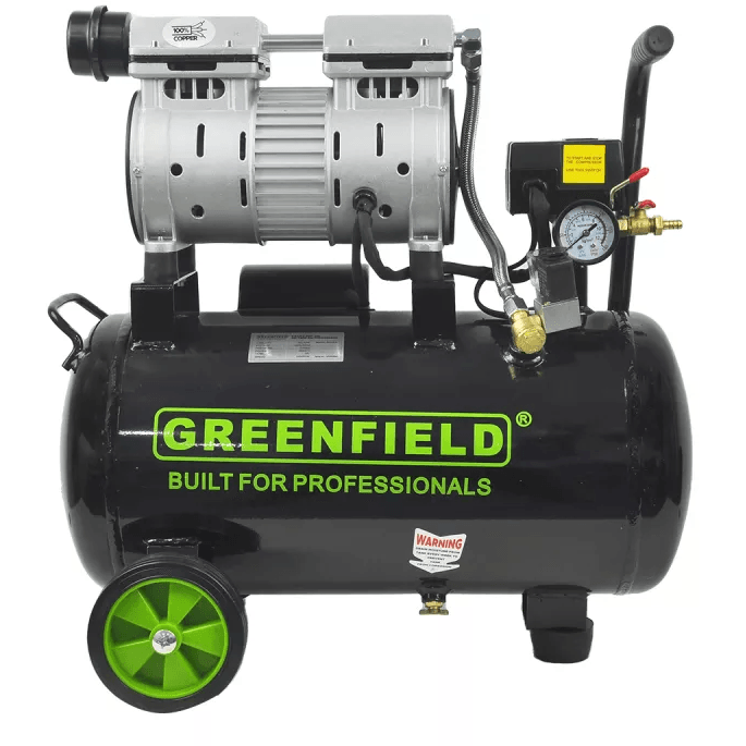 Greenfield GAC24-D 1/2 HP Oil-Less Air Compressor with Direct Heat Sink 24L Cap 500W - KHM Megatools Corp.