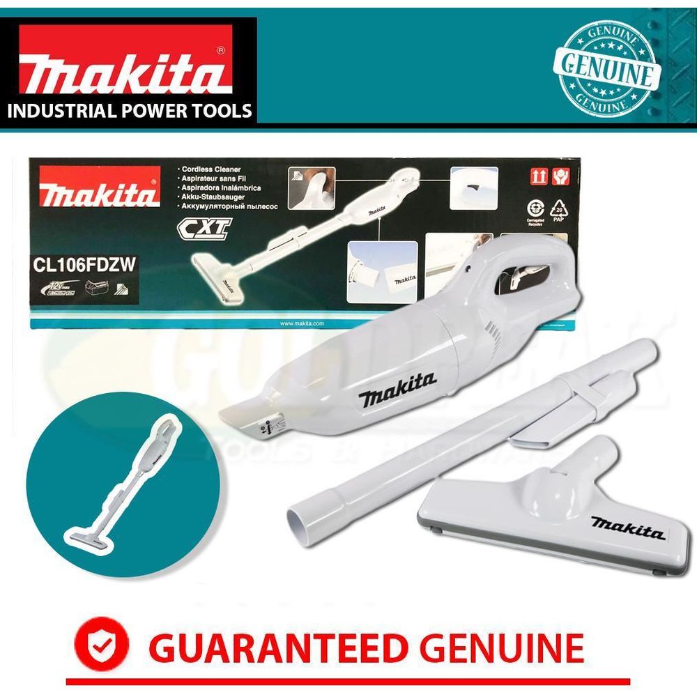 Makita CL106FDZW 12V Cordless Vacuum Cleaner (CXT-Series) [Bare] - Goldpeak Tools PH Makita
