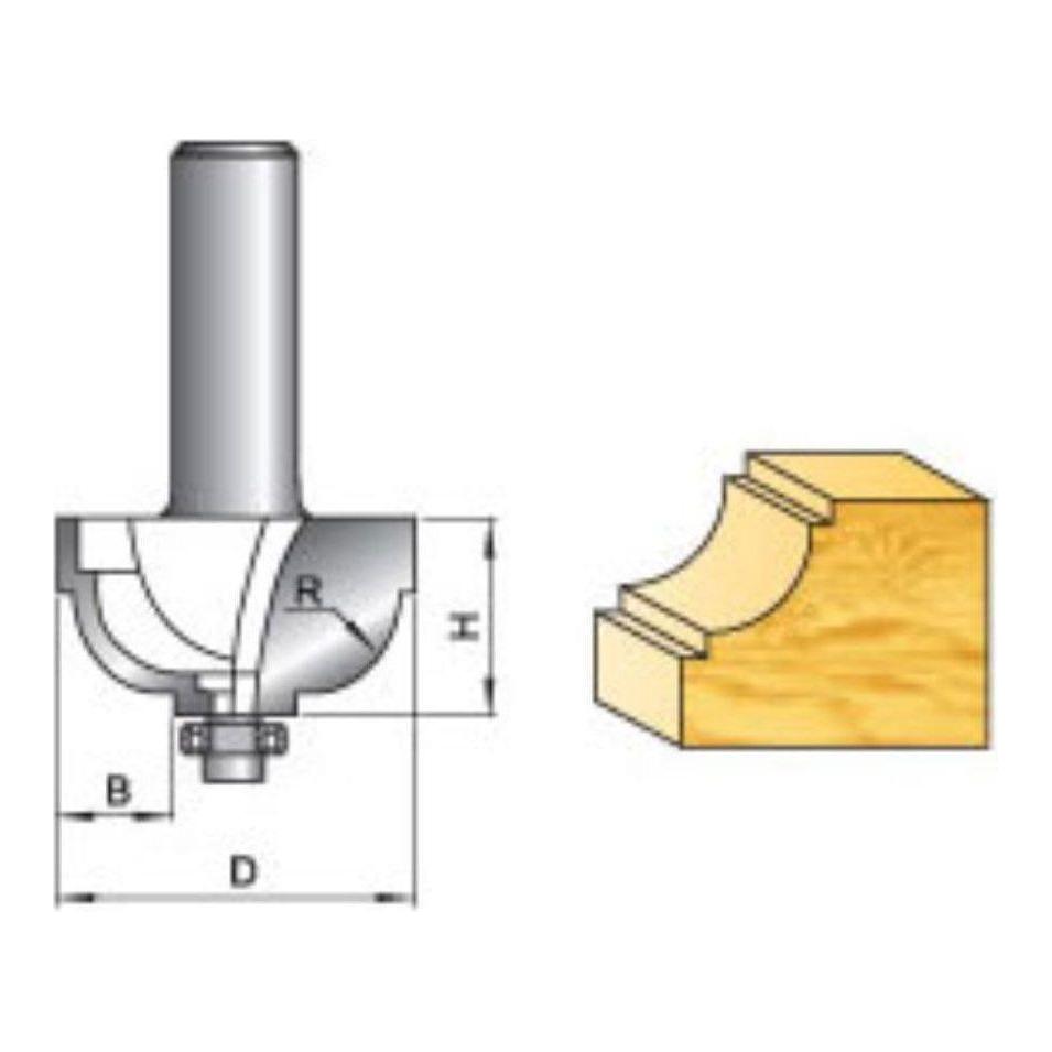 Tatara Classical Cove Router Bit with Bearing | KHM Megatools Corp.