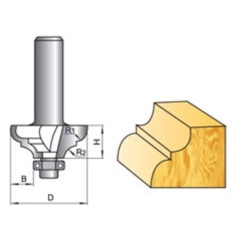 Tatara Classical Ogee Router Bit with Bearing – KHM Megatools Corp.