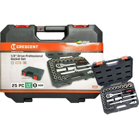 Crescent CTK25NEU 25 Piece 1/2" Drive Mechanics Socket Wrench Set - Goldpeak Tools PH Crescent
