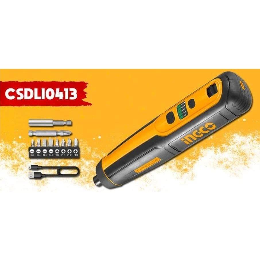 Ingco CSDLI0413 Li-Ion Cordless Screwdriver - KHM Megatools Corp.