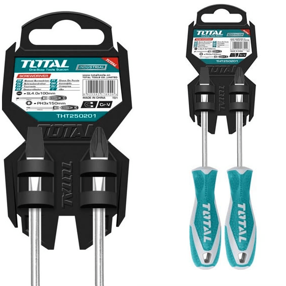 Total THT250201 2pcs Screwdriver Set | Total by KHM Megatools Corp.