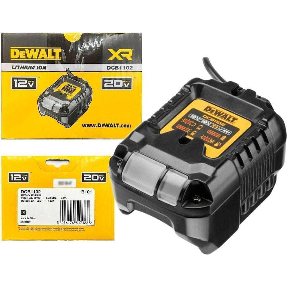 Dewalt DCB1102 12V/20V Multi Voltage Li-Ion Compact Battery Charger - KHM Megatools Corp. Main image