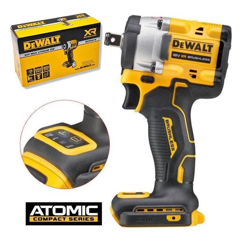 Dewalt DCF921N 20V Cordless Impact Wrench 1/2" (Atomic) [Bare] 406Nm - KHM Megatools Corp.