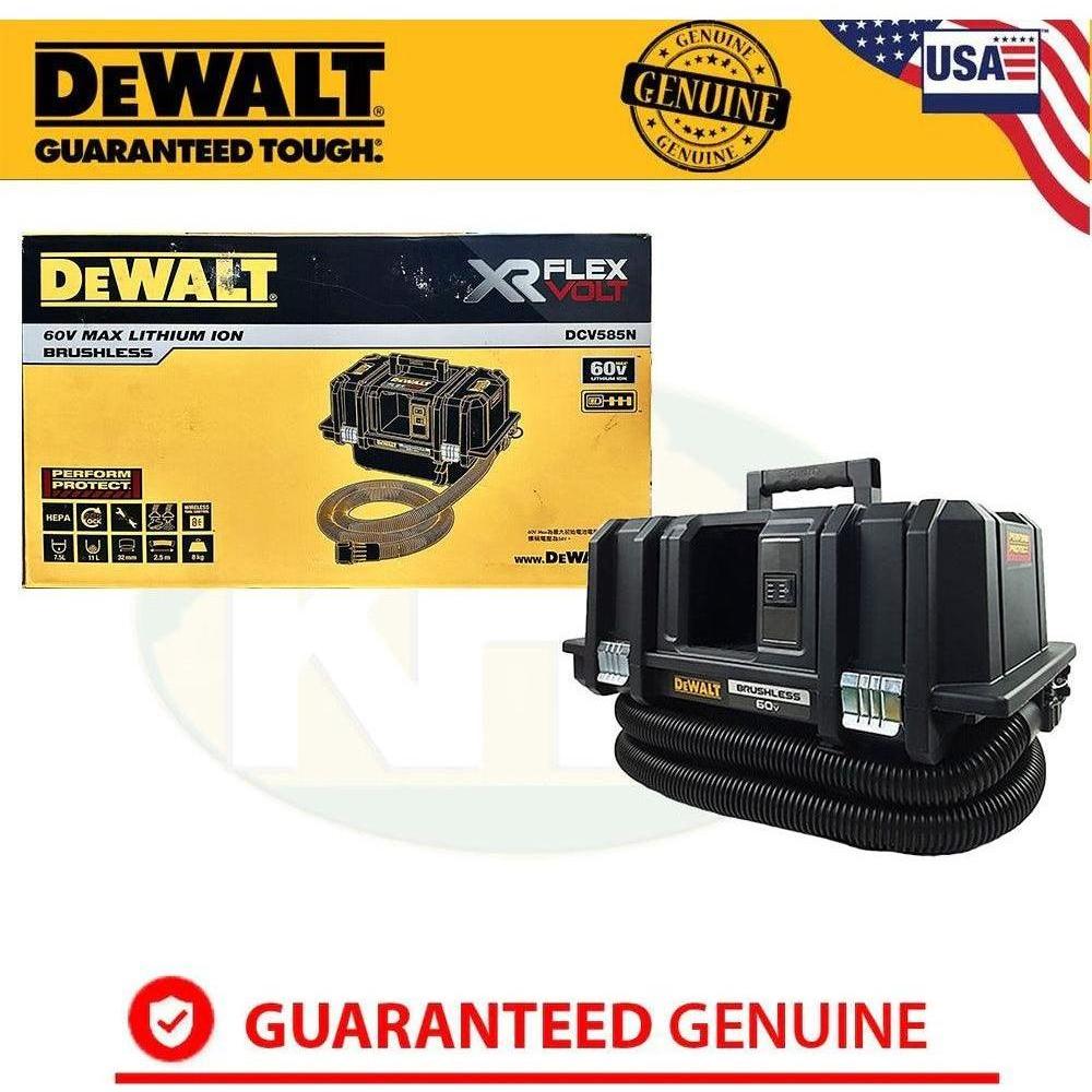 Dewalt DCV585N 60V Flexvolt Cordless Vacuum (Wet & Dry) / Dust Extractor 11L (Bare)
