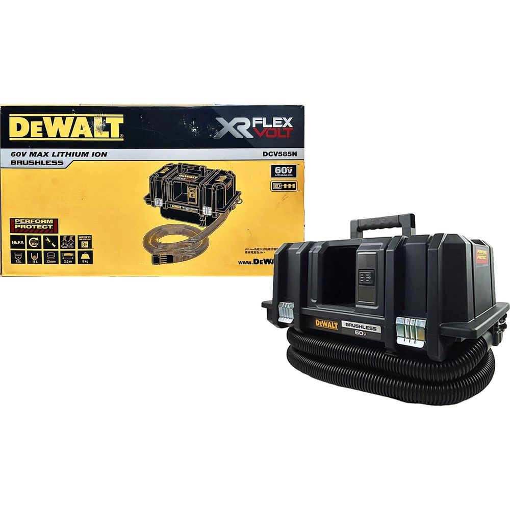 Dewalt DCV585N 60V Flexvolt Cordless Vacuum (Wet & Dry) / Dust Extractor 11L (Bare)
