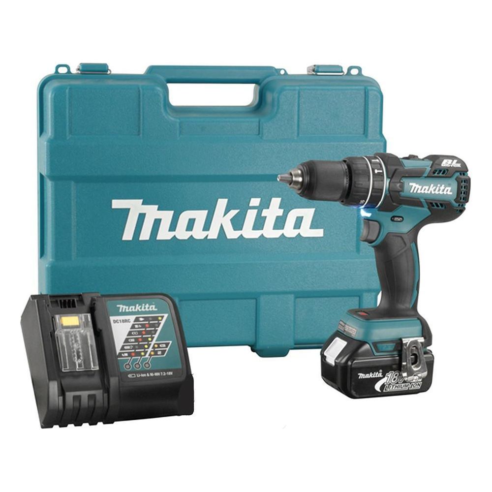 Makita DHP480RFE 18V [LXT-Series] Cordless Brushless Hammer Drill - Goldpeak Tools PH Makita