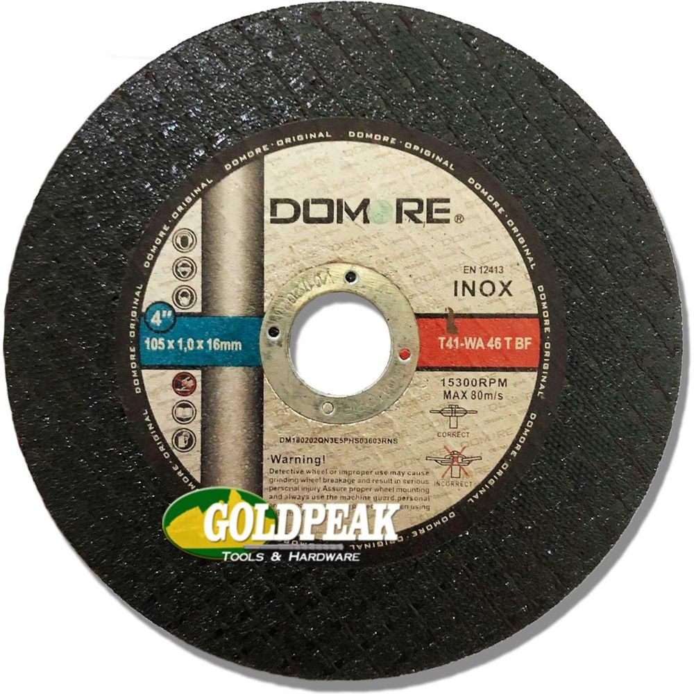 Domore Stainless Cut Off Wheel 4" (Super Thin) - Goldpeak Tools PH Domore