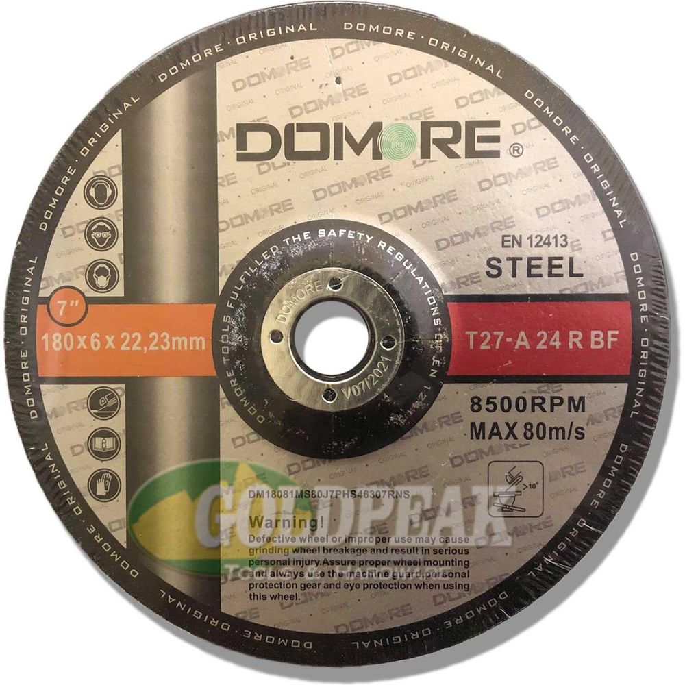 Domore Grinding Wheel 7" for Metal - Goldpeak Tools PH Domore