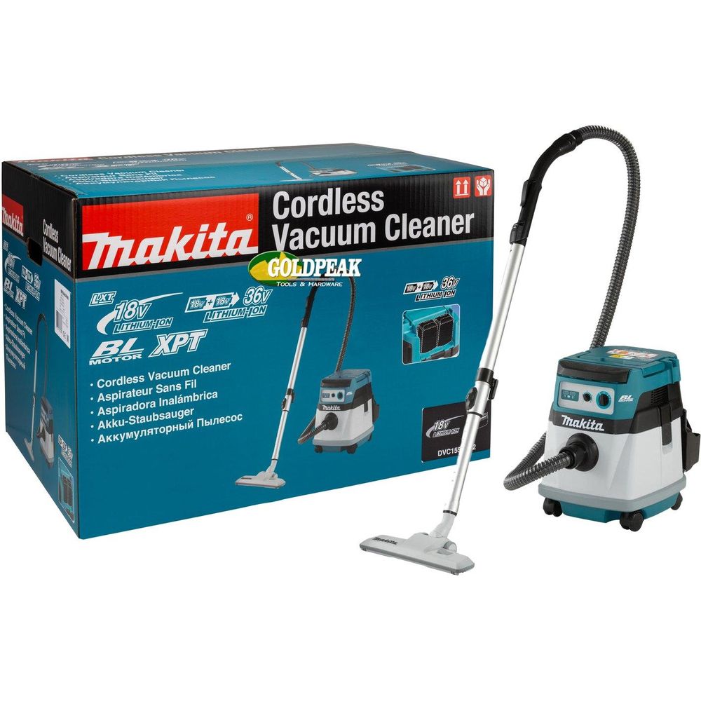 Makita DVC155LZX2 36V Cordless Wet & Dry Vacuum (LXT-Series) [Bare] - Goldpeak Tools PH Makita