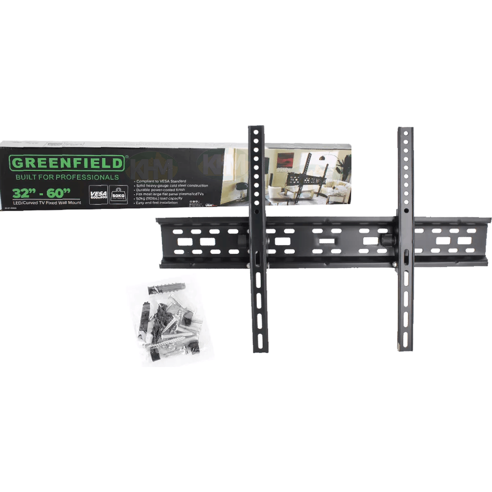 Greenfield MCR-T03 Fixed TV Wall Mount Bracket 32"-60" - KHM Megatools Corp.