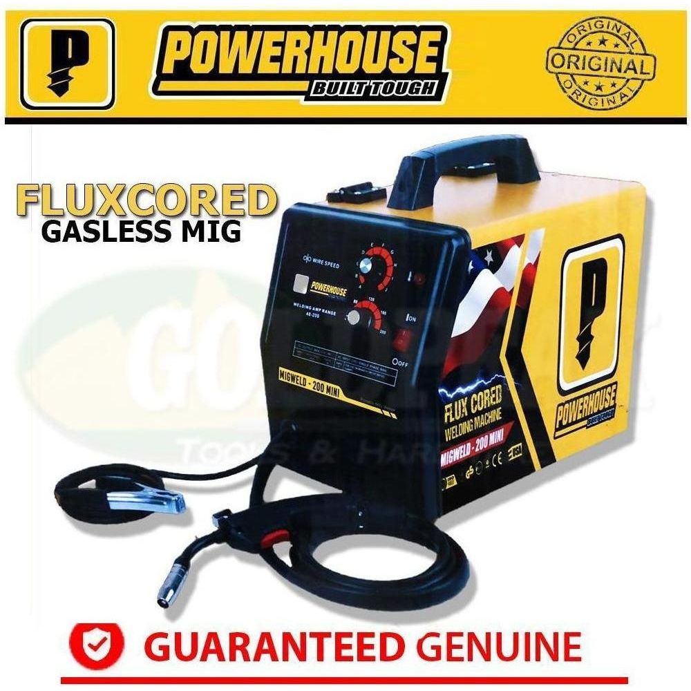 Powerhouse MIGWELD200 MINI MIG Welding Machine (Fluxcored)