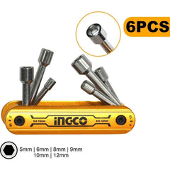 Ingco HFND0601 6pcs Folding Nut Driver Set - KHM Megatools Corp.