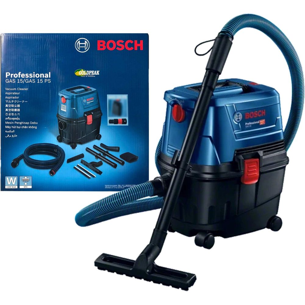 Bosch GAS 15 Wet & Dry Vacuum - Goldpeak Tools PH Bosch