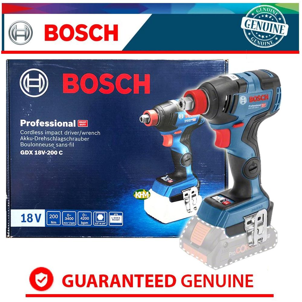 Bosch GDX 18V-200 C (2in1) Cordless Brushless Impact Driver / Impact Wrench | Bosch by KHM Megatools Corp.