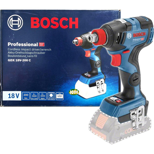 Bosch GDX 18V-200 C (2in1) Cordless Brushless Impact Driver / Impact Wrench | Bosch by KHM Megatools Corp. 1000