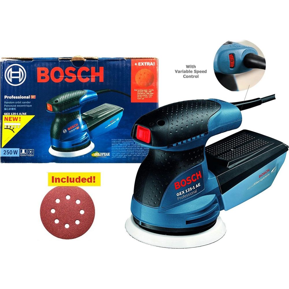 Bosch GEX 125 1-AE Random Orbit Sander - Goldpeak Tools PH Bosch