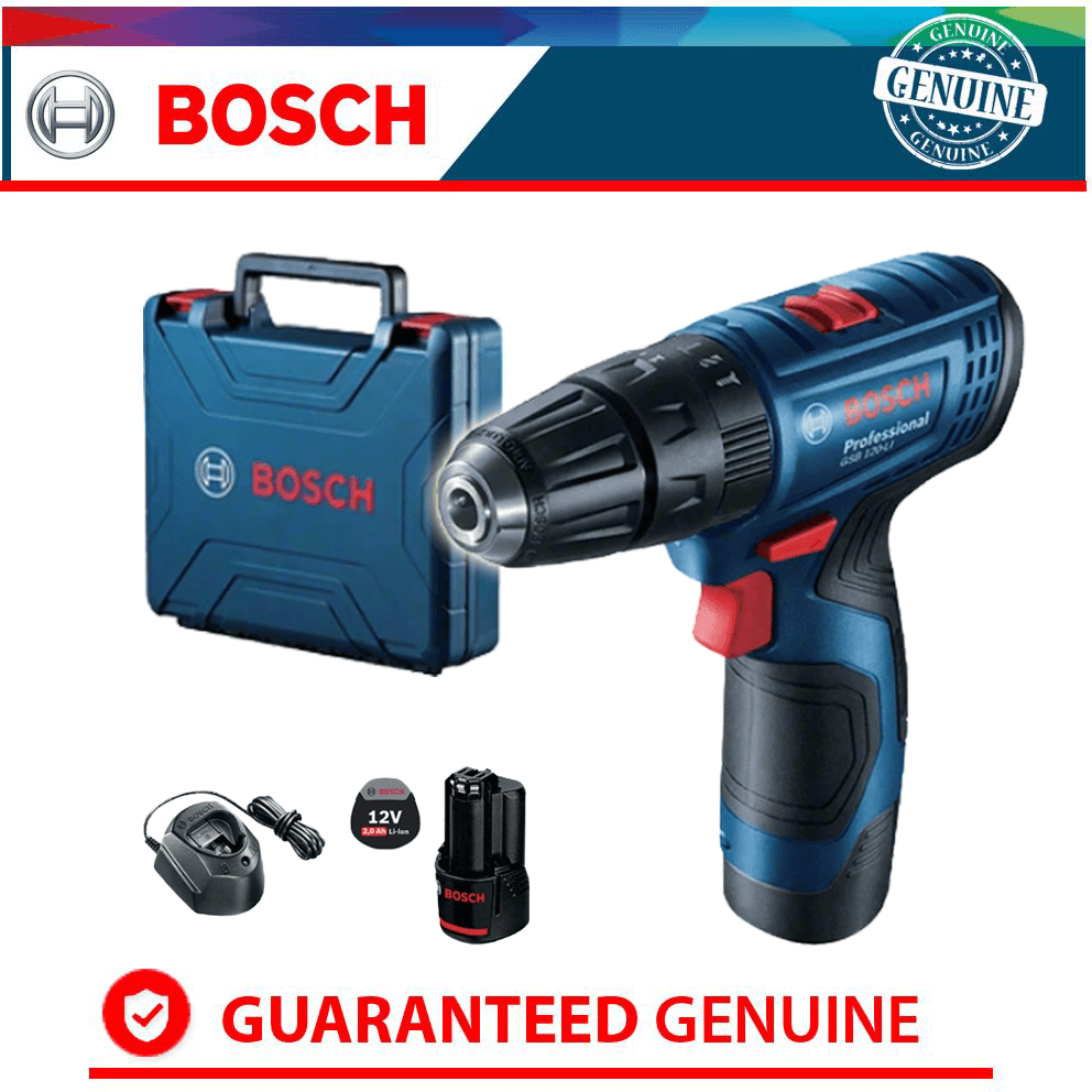 Bosch GSB 120 LI Cordless Impact Drill - Driver 10mm (3/8") 12V [Contractor's Choice] [Kit[