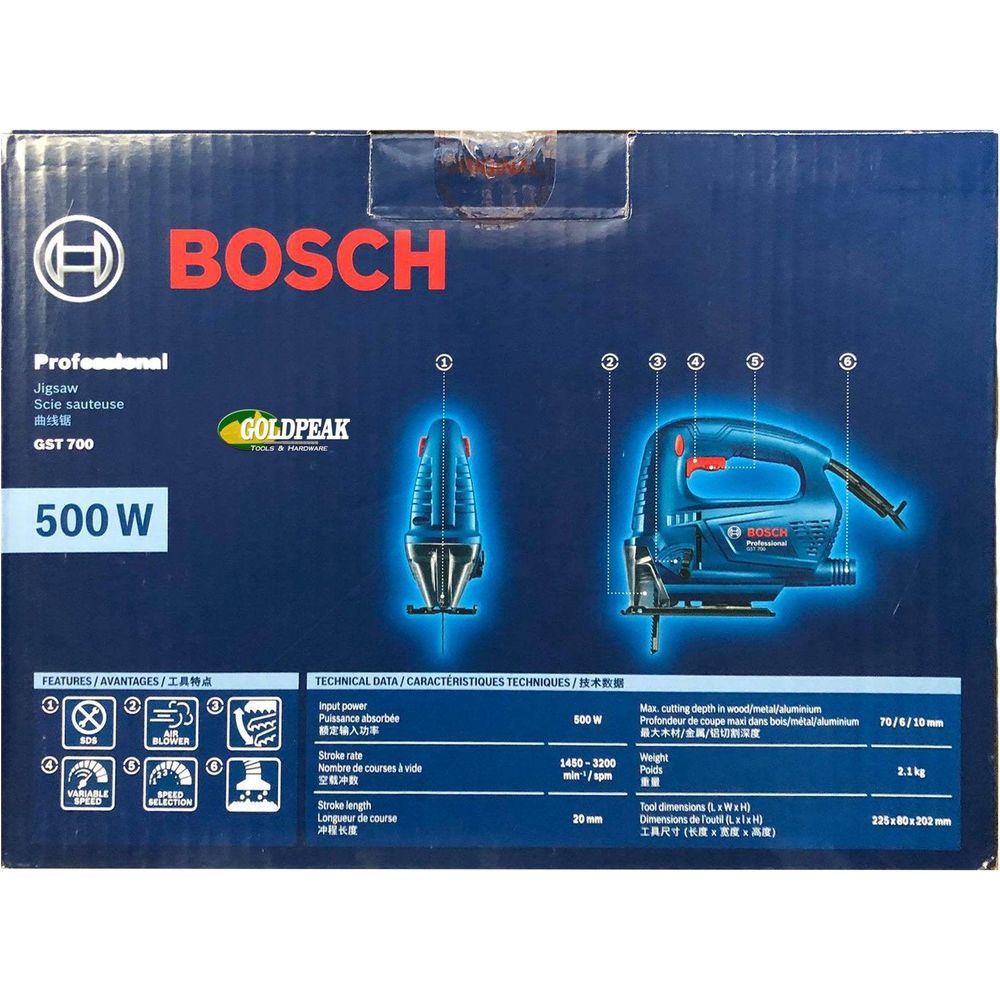 Bosch GST 700 Jigsaw [Contractors Choice] - Goldpeak Tools PH Bosch