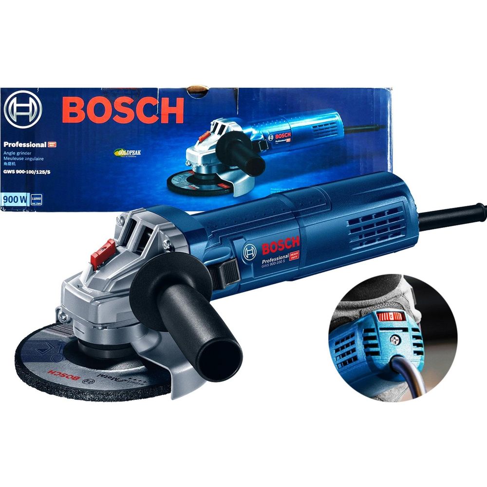 Bosch GWS 900-100 S Angle Grinder (Variable Speed) - Goldpeak Tools PH Bosch