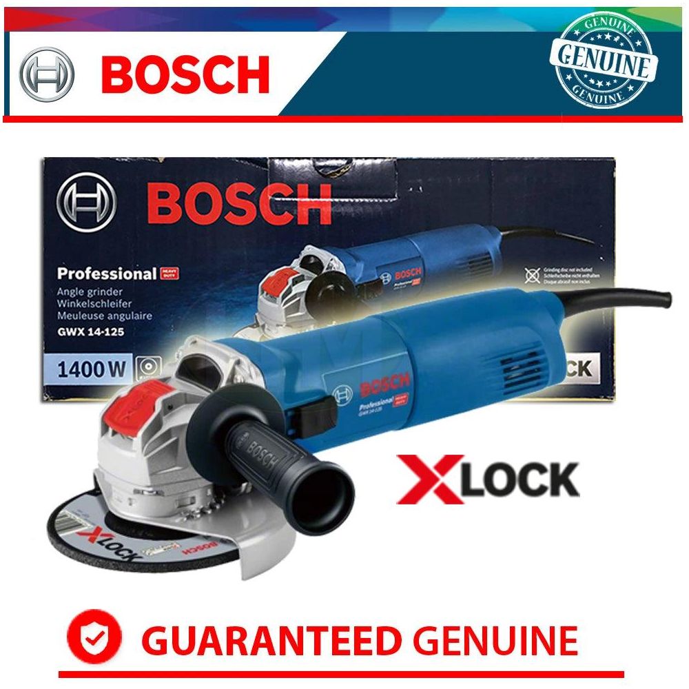 Bosch GWX 14-125 Angle Grinder 5" (X-Lock) | Bosch by KHM Megatools Corp.