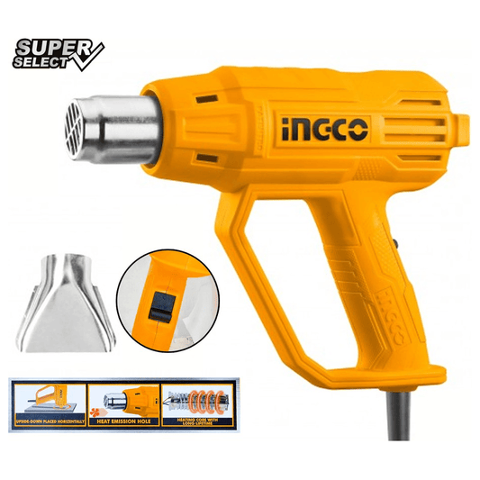 Ingco HG2000385 Heat Gun / Hot Air Gun 2000W (SS) - KHM Megatools Corp.