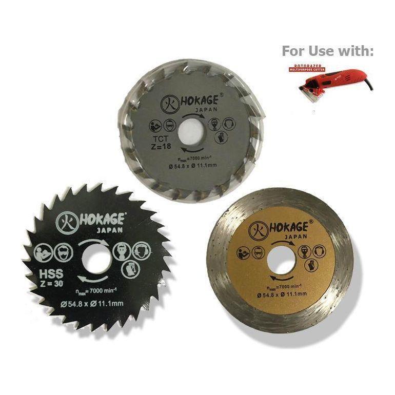 Hokage 3 pcs Blade Set for Rotorazer - Goldpeak Tools PH Hokage Main image