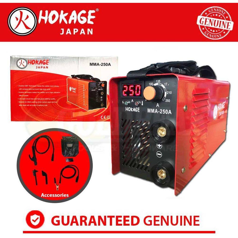 Hokage MMA 250 DC Inverter Welding Machine - Goldpeak Tools PH Hokage