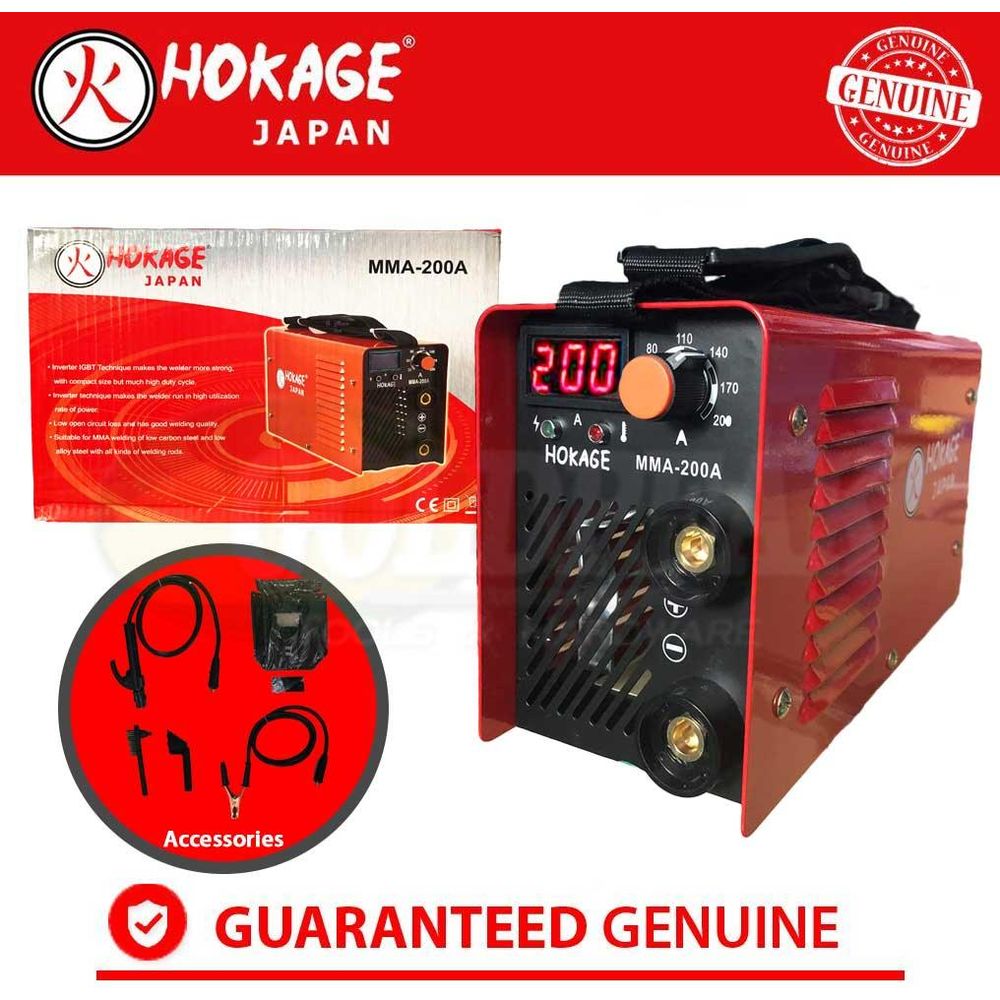 Hokage MMA 200 DC Inverter Welding Machine - Goldpeak Tools PH Hokage