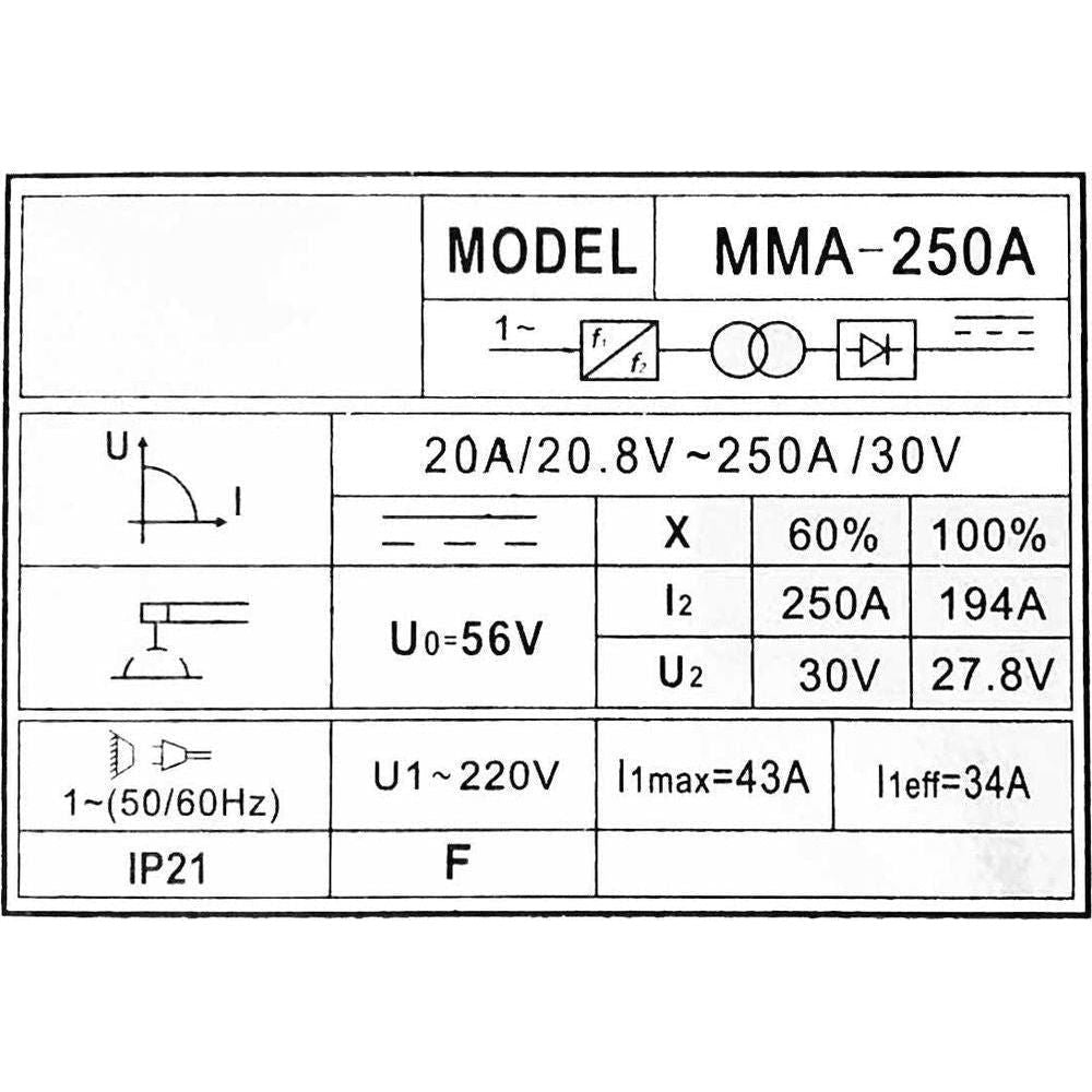 Hokage MMA 250 DC Inverter Welding Machine - Goldpeak Tools PH Hokage