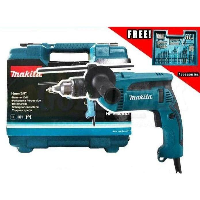 Makita HP1640KX3 Hammer Drill with Case (74pcs Accessories) | Makita by KHM Megatools Corp. Main image