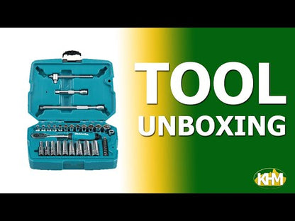 Makita B-65567 1/4" Dr. 34pcs Ratchet & Socket Wrench Set