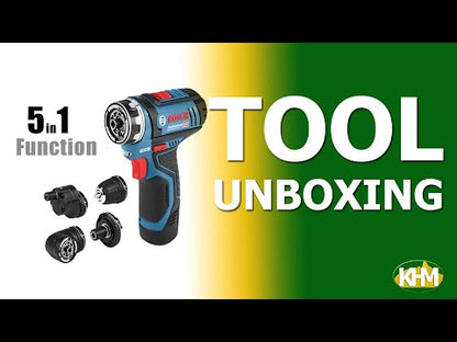 Bosch GSR 12V-15 FC Cordless Drill / Driver FlexiClick (5-in-1) 12V