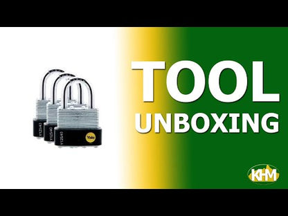 Yale Laminated Steel Multi Padlock with Rubber Bumper (Key Alike)