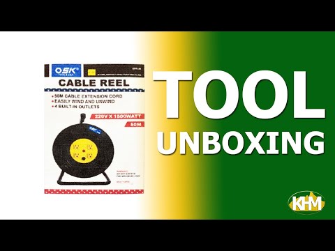 OSK GPR-50 Extension Cord Cable Reel 50 meters (4 Outlets)