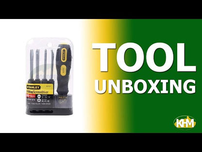 Stanley 62-511 9-Way Interchangeable Cushion Grip Screwdriver