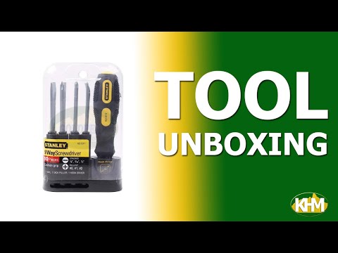 Stanley 62-511 9-Way Interchangeable Cushion Grip Screwdriver